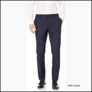 Men's Slim Fit Stretch Dress Pants Wrinkle Resistant 32 Inseam